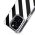 Black and White Geometric Stripes iPhone 16 Pro MagSafe Case